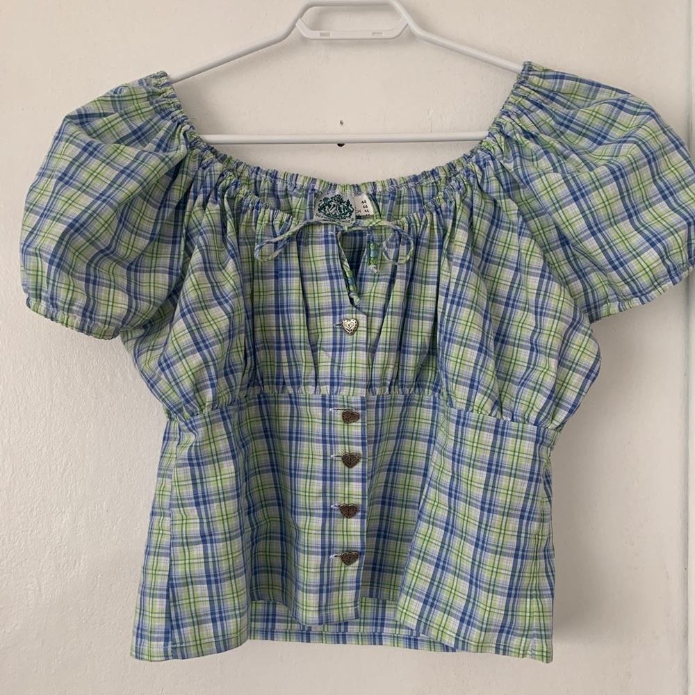 Cottagecore Vintage Milkmaid Dirndl Peasant Blouse